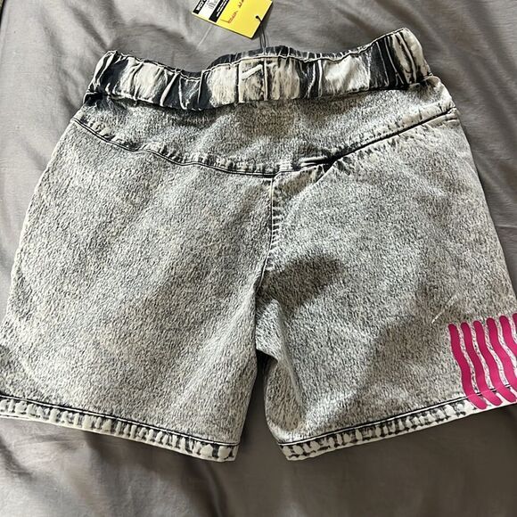 Pit Viper Son of Beach Court Shorts Grey with Pink Laces XS - Picture 5 of 12